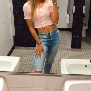 Super cute pink shirt. Worn once.